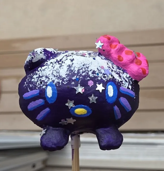 Galaxy Loaf Kitty painted mini