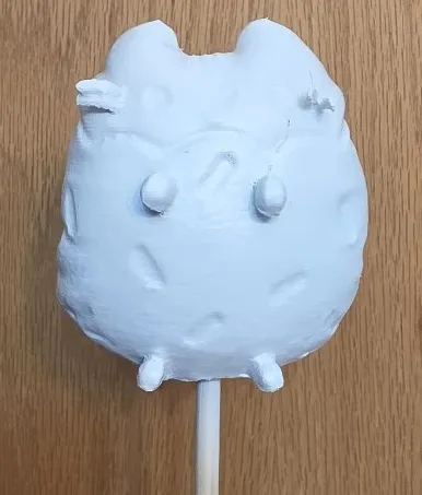 OSHA Beedee 3D print, primed bright white